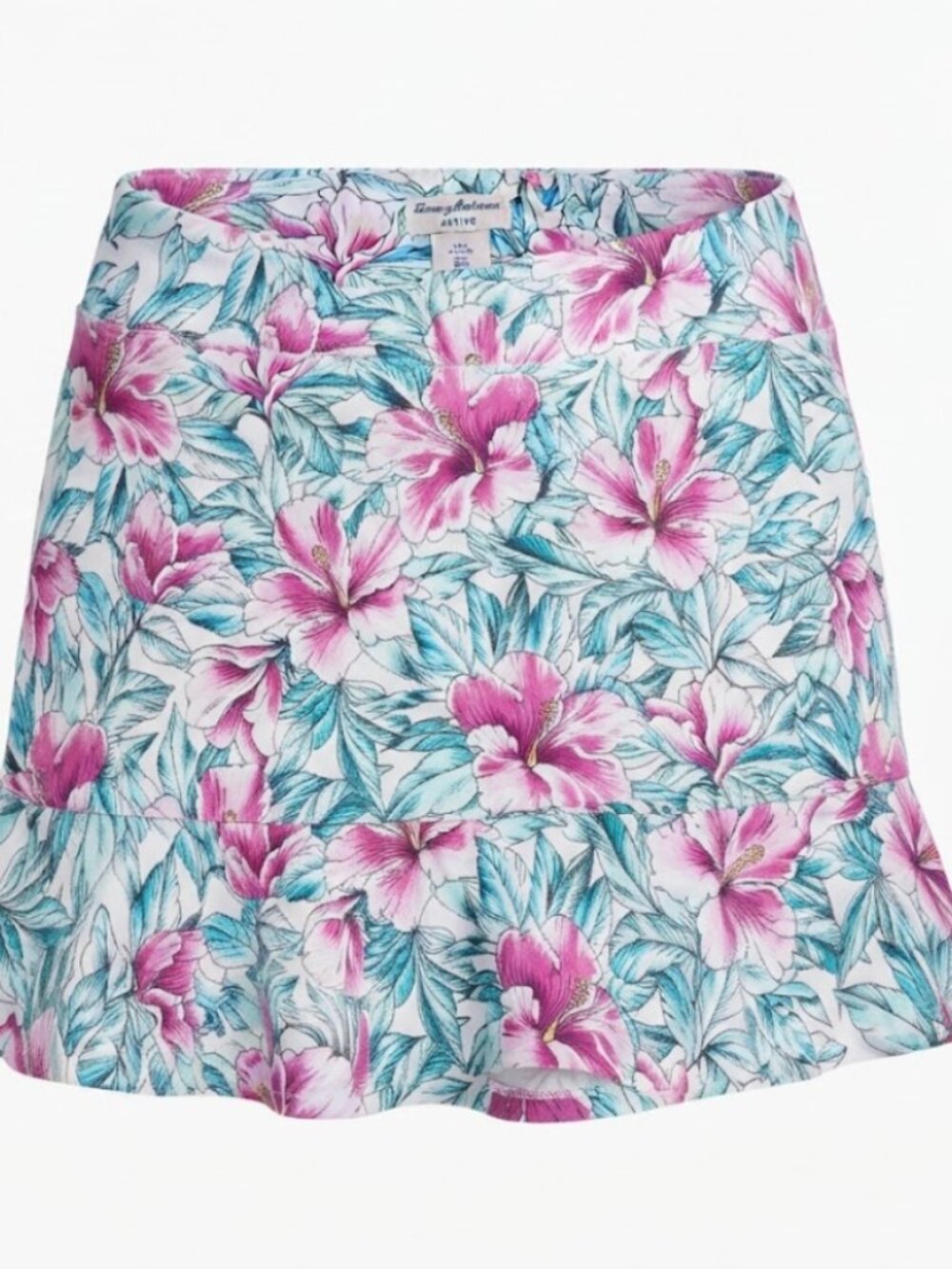 Tommy Bahama Active Floral Skort SzL Hibiscus Tennis Golf Skirt Built-In Shorts